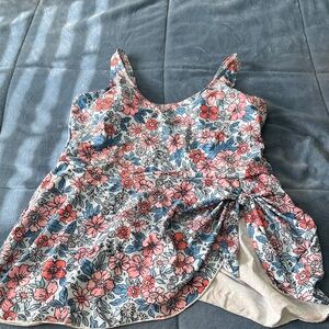 Floral swimsuit- Pink and Blue